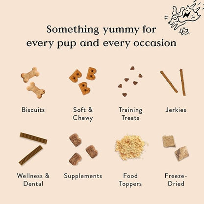 Bocce's Bakery Oven Baked PB & Banana Recipe Treats for Dogs, Wheat-Free Everyday Dog Treats, Real Ingredients, Baked in The USA, All-Natural Soft & Chewy Cookies, Peanut Butter & Banana, 6 oz - PAWPICO