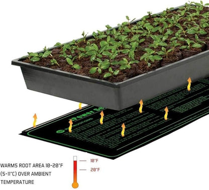 iPower GLHTMTM-A 20" x 20" Waterproof Durable Seedling Heat Mat Warm Hydroponic Plant for Indoor Gardening Germination Starting, black iPower