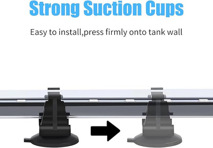 AQUANEAT Aquarium LED Submersible Light 7.5 Inch Underwater Stick Strip Bar Lamp Fish Tank (White) Aquaneat
