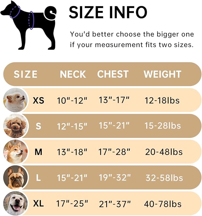 IVY&LANE No Pull Dog Harness with Leash Set, Reflective No Choke Pet Vest,Adjustable Oxford Dog Vest Harness with Easy Control Handle for Medium Dogs (Light Brown,M) IVYLANE