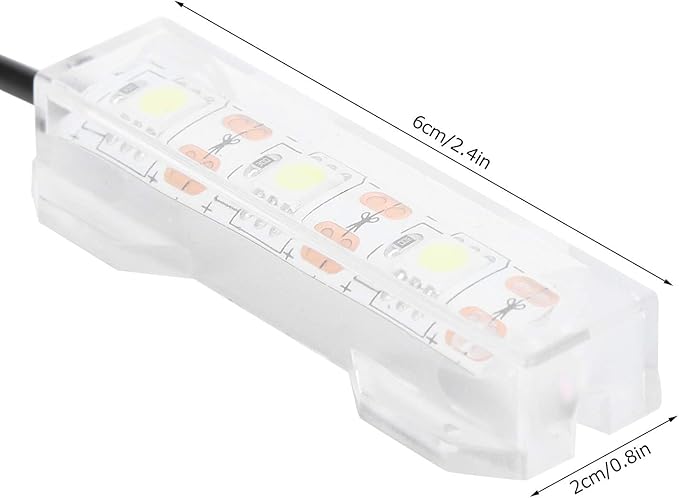 Small Aquarium Light, USB Desktop Fish Planted Tank Water Plant Mini Decoration Submersible Led Lamp Underwater Full Spectrum Used for Freshwater Saltwater Micro Landscape Daily Lighting Tiiyee