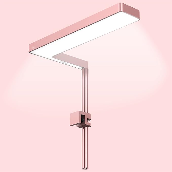 ONF Flat Nano Full Spectrum LED Aquarium Light, Dimmable 7000K / 1300lm, for <10 Gallons Rimless Fish Tanks, Aquatic Plant Growth, Terrarium Spotlight, Potted Plant IP54 Waterproof (Rose Gold) ONF