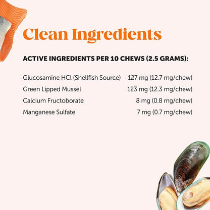 Pet Honesty Cat Hip & Joint Health Chews - Glucosamine for Cats, Cat Joint Support Supplement, Cat Health Supplies & Hip Support, Cat Vitamins for Indoor Cats & Outdoor Cats - Chicken (30-Day Supply) PetHonesty