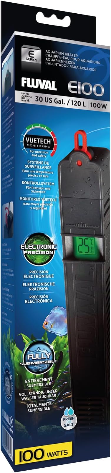 Fluval E 100 Watt Electronic Heater Fluval