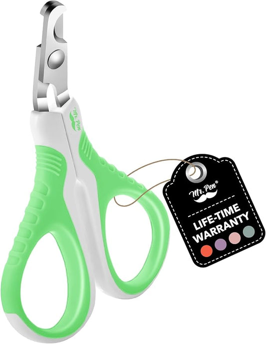Mr. Pen- Cat Nail Clipper, Spring Green & White Cat Nail Trimmer, Cat Nail Clippers, Cat Claw Clippers, Cat Clippers for Nails, Pet Nail Clippers, Kitten Nail Clipper, Small Dog Nail Clipper - PAWPICO