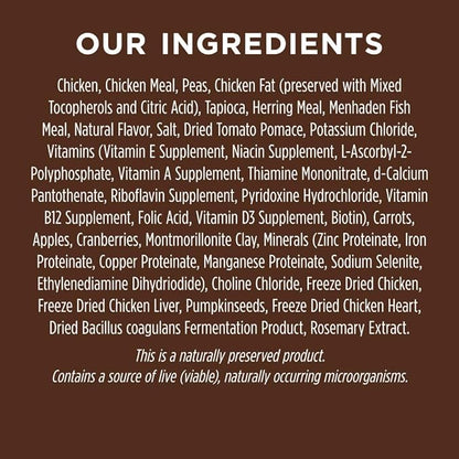 Instinct Dog Food, Grain Free Dog Food Dry, High Protein, Raw Coated Dog Food, Dog Kibble, Original Real Chicken, 22.5 lb. Bag - PAWPICO