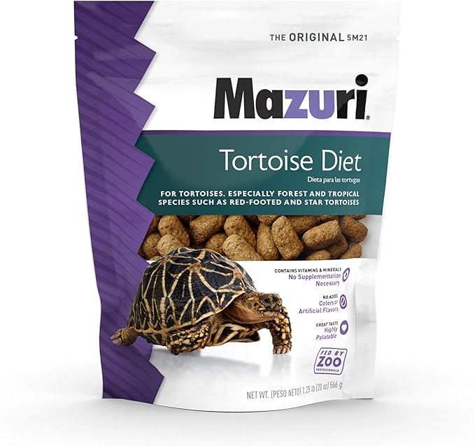 Mazuri | Tortoise Diet | 1.25 Pound (1.25 LB) Bag Mazuri