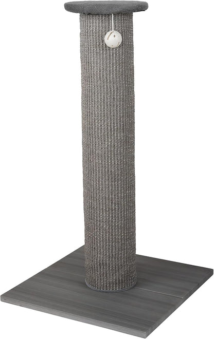 Kitty City Sisal Post Scratcher, Sisal Post (Gray) - PAWPICO