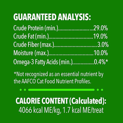 Greenies Feline Smartbites Skin & Fur Crunchy and Soft Natural Cat Treats, Salmon Flavor, 2.1 oz. Pack GREENIES