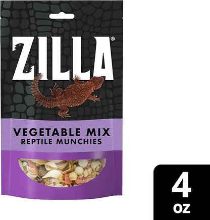 Zilla Reptile Food Munchies Vegetable Mix, 4-Ounce Zilla