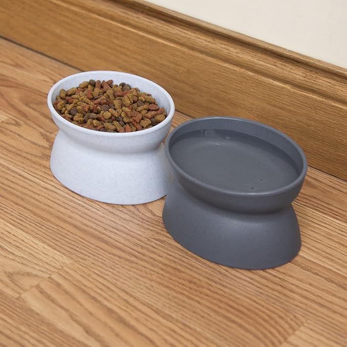 Kitty City Raised Cat Bowls, Small Bowl 2pk (Modern) - PAWPICO