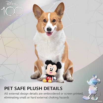 Mickey Mouse Plush Squeaky Dog Toy 6in | Disney Dog Toys | Plush Squeaker Toy for Dogs Inspired by Mickey Mouse, Disney Mickey and Friends - PAWPICO