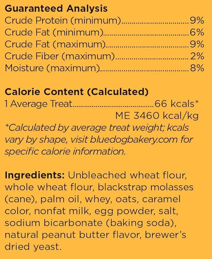 Blue Dog Bakery Natural Dog Treats, More Crunch Large, Peanut Butter, 18oz Box, 6 Boxes - PAWPICO