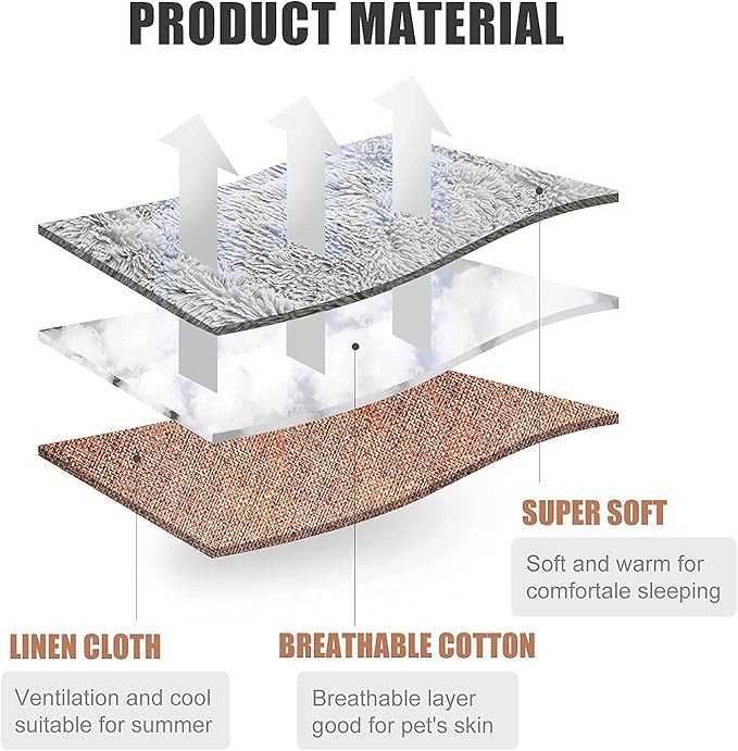 Heated Cat Bed Self Warming - Cat Bed Small Cat Bed Self Heating Small Cat Dog Bed, Extra Warm Thermal Pet Pad for Indoor Outdoor Pets, Calming Dog Crate Bed Pet Mat, 24x20inch - PAWPICO