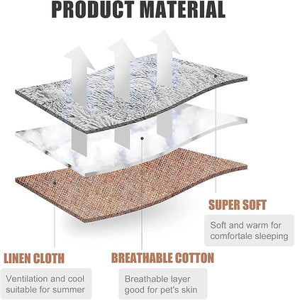 Heated Cat Bed Self Warming - Cat Bed Small Cat Bed Self Heating Small Cat Dog Bed, Extra Warm Thermal Pet Pad for Indoor Outdoor Pets, Calming Dog Crate Bed Pet Mat, 24x20inch - PAWPICO