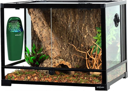 REPTIZOO Reptile Water Dispenser Automatic Chameleon Drinking Fountain with Indicator Light, Reptile Terrarium Decor Water Dripper for Reptiles, Chameleon, Lizard, Gecko Amphibians REPTIZOO