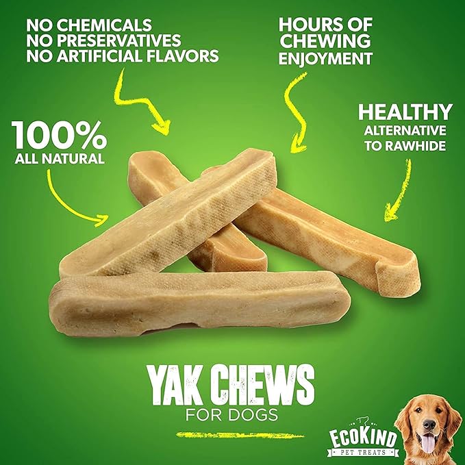 EcoKind Premium Gold Monster Yak Cheese Himalayan Dog Chew, Dog Treats Large Breed, All Natural, High Protein, for Aggressive Chewers, XL - 1 Chew - PAWPICO