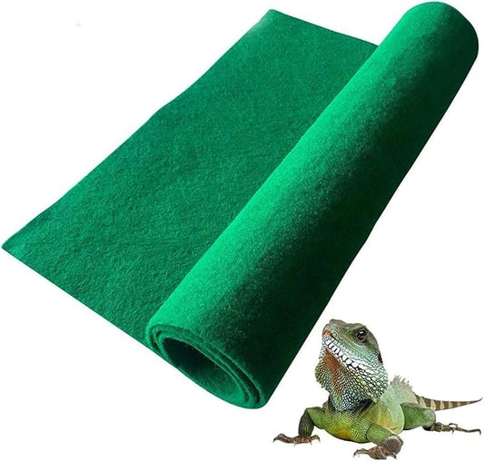 Hamiledyi Reptile Carpet 39.4 X 19.7 Terrarium Bedding Substrate Liner Reptile Mat Tank Accessories for Bearded Dragon Lizard Tortoise Leopard Gecko Snake Hamiledyi