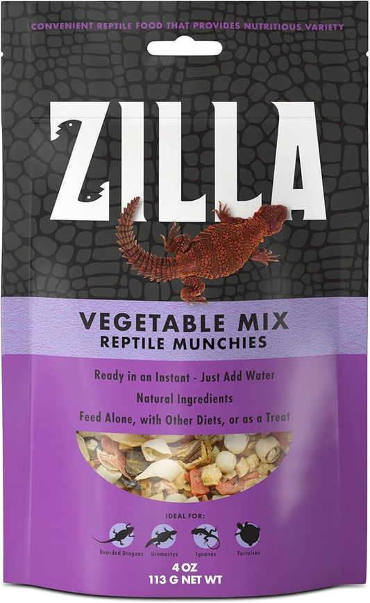 Zilla Reptile Food Munchies Vegetable Mix, 4-Ounce Zilla
