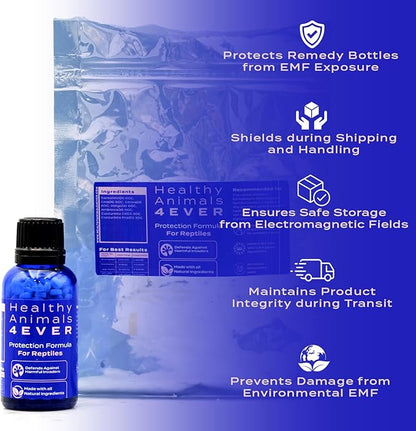 HealthyAnimals4Ever Reptile Protection Formula - Defends Against Internal & External Harmful Invaders, Supports Digestive Health & Vitality - Safe & Gentle Care - 300 Count HealthyAnimals4ever