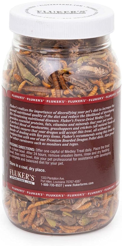 Fluker's Bearded Dragon Medley Treat Food, 3.2-Ounce (72023) Flukers