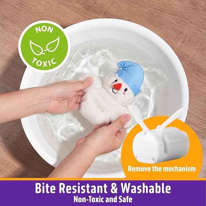 Interactive Christmas Cat Toys, Flapping Snowman Cat Toys, Lifelike Bird Chirp, USB Rechargeable Catnip Toy for Bored Indoor Cats Chase Exercise, 3 Modes - PAWPICO