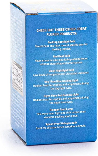 Fluker's Incandescent Reptile Lighting, Full Spectrum Daylight Bulb for Reptiles, Made with Neodymium, Provides Infrared Light, 100-Watt Flukers