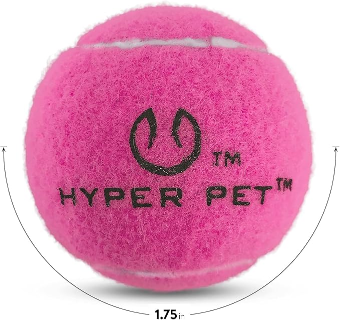 Hyper Pet MINI Tennis Balls for Dogs (Pet Safe Dog Ball Dog Tennis Balls for Exercise & Training) Dog Ball Interactive Dog Toys work with Hyper Pet K9 Kannon MINI Dog Ball Launcher - 4 Pack MINI Pink - PAWPICO