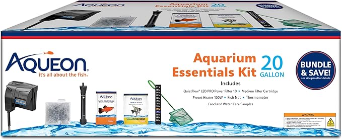 Aqueon Fish Tank Aquarium Essentials Starter Kit for 20 Gallon Tanks Aqueon