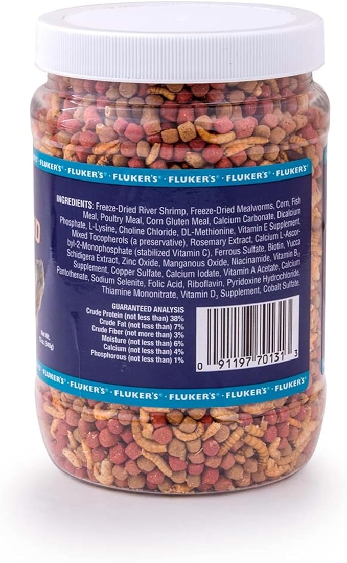 Fluker's Flukers 70131 Buffet Blend Aquatic Formula Turtle Food, 12oz Flukers
