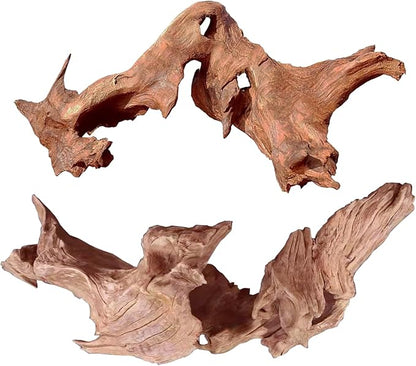 Natural Extral Large Coral Driftwood for Aquarium Decor Fish Tank Decorations Reptile Decor, Assorted Driftwood Branch 14-18" Pack of 2 Jorewood