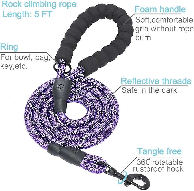 haapaw 2 Packs Martingale Dog Collar with Quick Release Buckle Reflective Dog Training Collars for Small Medium Large Dogs haapaw