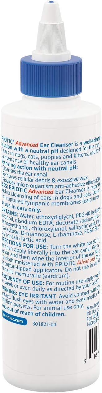 Virbac Epi-Otic Advanced Ear Cleanser For Dogs and Cats (All Sizes) Virbac