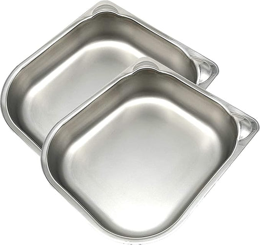 Cat Mate Stainless Steel Bowl Inserts x 2 for Cat Mate C100 and C200 Automatic Feeders (Feeder Not Included) - PAWPICO