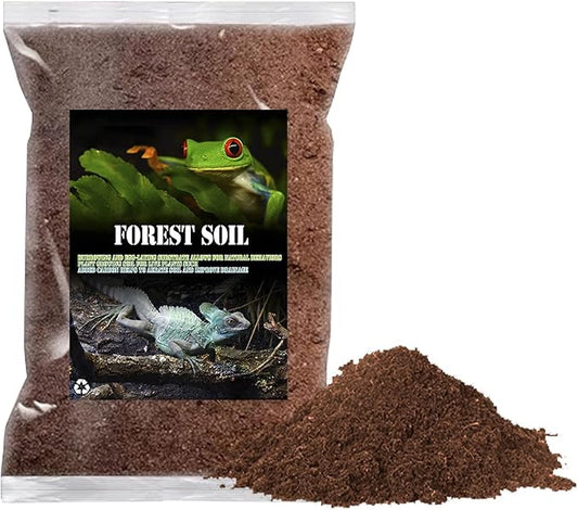 BNOSDM Reptile Soil Substrate Fluffy Small-Strand Reptile Substrate and Snake Bedding Clean Natural Terrarium Bedding for Lizards Snakes Tortoises Tarantulas BNOSDM
