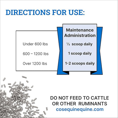 Nutramax Laboratories Cosequin ASU Joint & Hoof Pellets Joint Health Supplement for Horses - Pellets with Glucosamine, Chondroitin, MSM, and Biotin, 1200 Grams NutramaxLaboratories