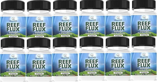ReefHD Reeflux FIuconazole 200mg fungaI Fish lnfections lchthyophonus SaproIegnia KlLL Bryopsis Green Hair AIgae Aquarium Reef Flux AIgae Buster (12 Packs) PAWPICO