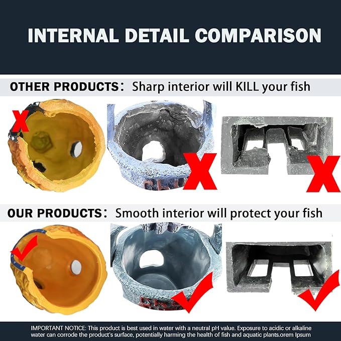 Fish Tank Decorations,House Ornament Kit,Aquarium Decor PAWPICO