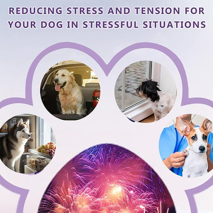 Dog Calming Chews with Melatonin - 120PCS Anxiety Relief Treats for Dogs, Calming Chews for Dogs, Promote Relaxation, Reduce Stress, Sleep Aid for Dogs,Natural Ingredients Calming Treats for Dogs VVWVVW