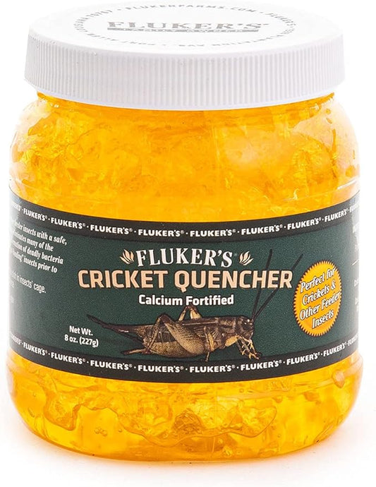 Fluker's Cricket Quencher Calcium Fortified, Easy to Use Gel Formula, 8 oz Flukers