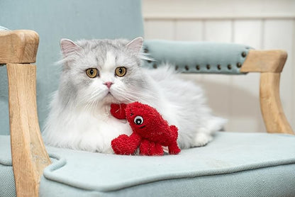 Interactive Catnip Cat Plush Toy, Ocean Theme, 5'', for All Breed Size Cats (Lobster) - PAWPICO