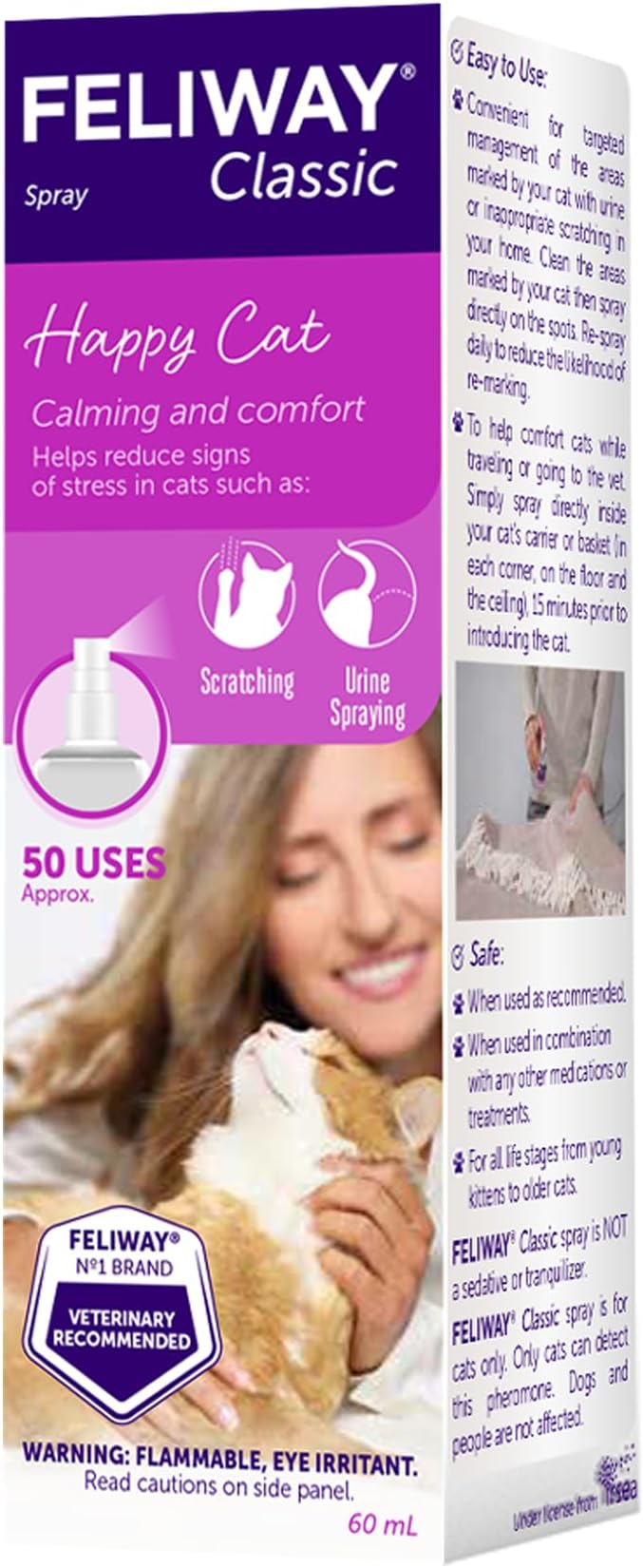 FELIWAY Classic Cat Calming Pheromone Spray (60 mL) Feliway%C2%AE