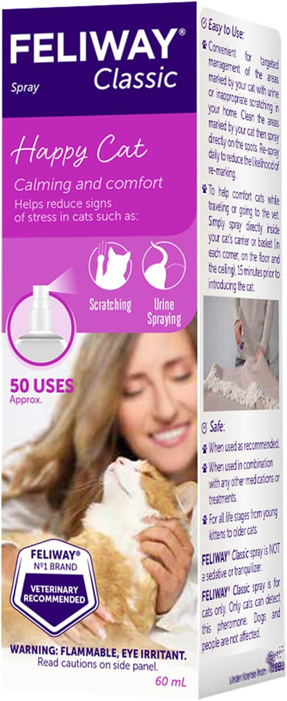 FELIWAY Classic Cat Calming Pheromone Spray (60 mL) Feliway%C2%AE