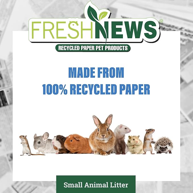 Fresh News Recycled Paper Small Animal Litter Bedding, 20 Liters FreshNews