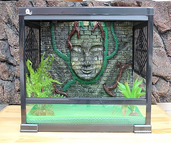 Tfwadmx Reptile Carpet, 2 Pack of Bearded Dragon Mat Terrarium Substrate Liner Bedding for Snake Turtle Lizard Geckos Hermit Crabs (24'' X 16'') Tfwadmx