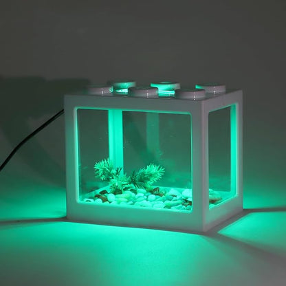 Mini Aquarium Lamp, USB Aquarium Light, LED Desktop Fish Tank Light, Small Decoration Aquarium Light, Aquarium Accessories, Green Light CAPASTEC