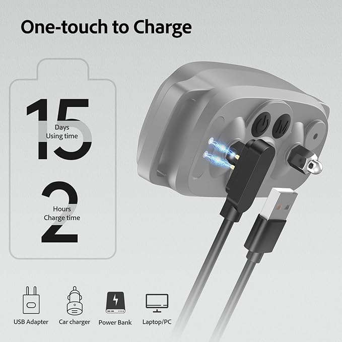 Dog Bark Collar, FAFAFROG Rechargeable Smart Collar, Anti Barking Training Collar with 5 Adjustable Sensitivity Beep Vibration Shock, Bark Collar for Large Medium Small Dogs(Grey) FAFAFROG