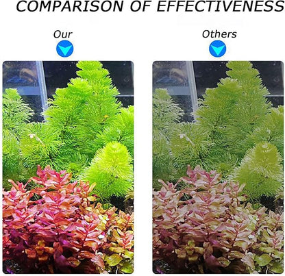 LED Aquarium Light Full Spectrum Clip Fish Tank Light Plants Light 360° Adjustable 2 Light Bar Super-Bright 6W Suitable for 10-30 Gal Fish Tank PUEUTU