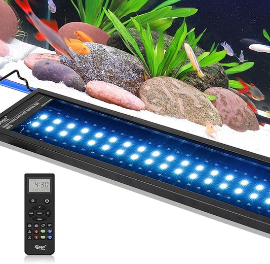 hygger Advanced Remote Control Aquarium Light Customizable Full Spectrum Fish Tank LED with DIY, Default & Weather Mode Freshwater Planted Tank hygger