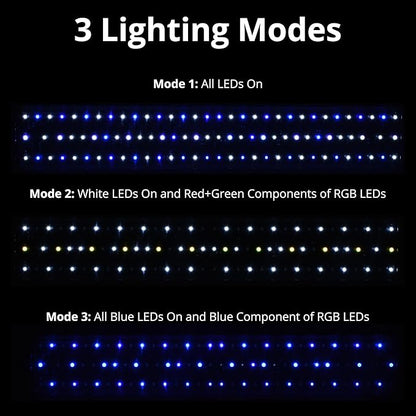 NICREW 24W Saltwater Aquarium Light, Marine LED Reef Light for Corals, Programmable Timer Controller, 24 to 30-Inch NICREW